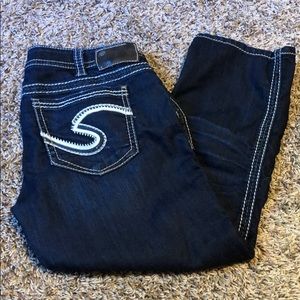 Silver jeans crop pants